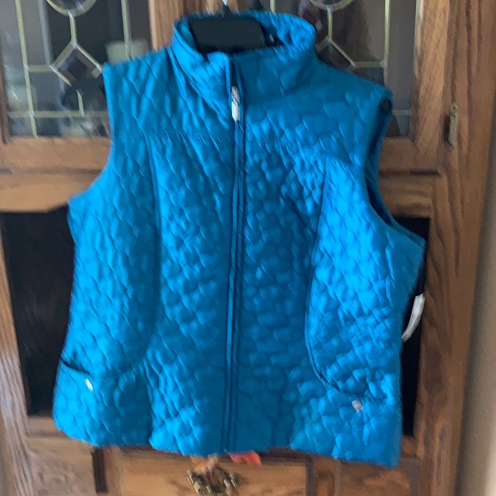 NWT New Direction Teal Puffer Vest. Women’s Size XL